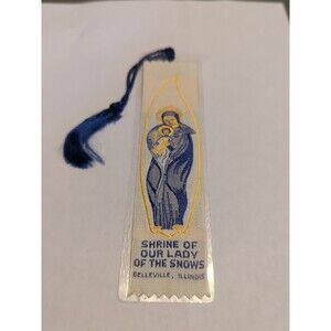 Quality Industries Woven Bookmark Shrine Of our Lady of the Snows Belleville IL